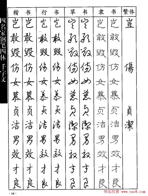 十四画的字|笔画14画的汉字